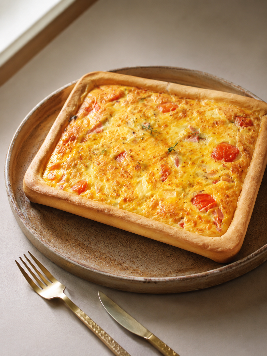 Fresh quiche